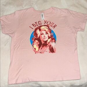 Pink Dolly Parton Graphic T-Shirt